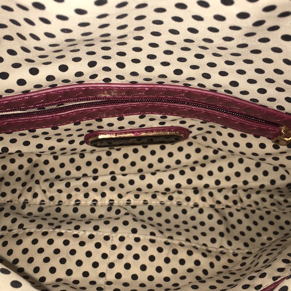 Urban Expressions Burgundy Python My Way Clutch - image 8